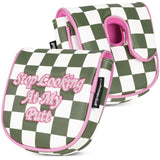 Green Pink Check DF3 Mallet Putter Cover