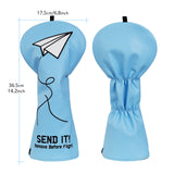 Paper Plane Send It 460cc Blue Driver Headcover