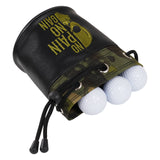 Skull Embroidery Camouflage Golf Valuables Pouch