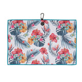Palm Leaf Flower Magnetic Buckle  Golf Towel