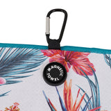 Palm Leaf Flower Magnetic Buckle  Golf Towel