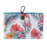 Palm Leaf Flower Magnetic Buckle  Golf Towel