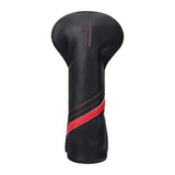 Custom Red Stripes Litchi Pattern Golf Head Covers