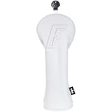 White 3D Embossed Leather Golf Headcovers