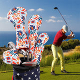 Floral Mallet Putter Headcover Cover for Heel Shaft Putters