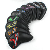 Colorful Embroidery Number Iron Head Cover Set