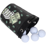 Black PU Finger Money Golf Valuables Pouch