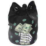 Black PU Finger Money Golf Valuables Pouch