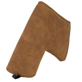 Solid Brown Widen Blade Putter Golf Headcover