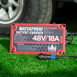 Waterproof 15 AMP Golf Onboard Battery Charger for 48 Volt Club Car Golf Carts