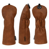 Custom Genuine Leather Golf Headcovers with Logo