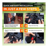 Child Safety Harness Seat for Split Backrest Golf Carts