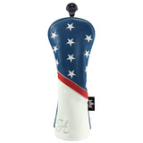 Custom Red Blue Stars Stripes Golf Wood Headcovers