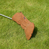 Solid Brown Golf Driver Cover Set