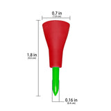 45mm Two-color Soft Rubber Golf Tee Mixing 50pcs