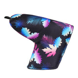 Tropical Leaf Black Blade Putter Cover