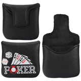 Four Aces Poker Large Mallet Putter Head Cover-CraftsmanGolf
