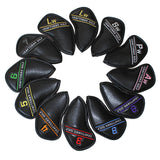 Colorful Embroidery Number Iron Head Cover Set