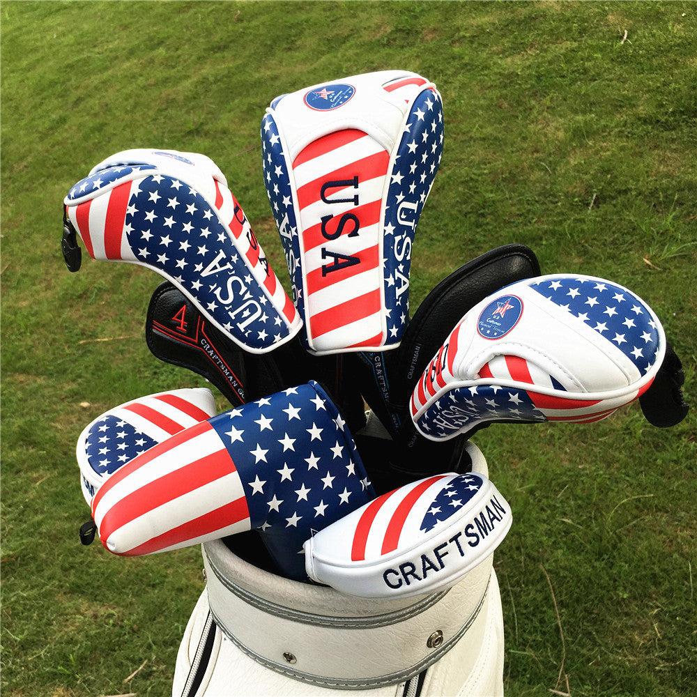 USA Stars & Stripes Flag Mid-Mallet Putter Head Cover – Craftsman Golf