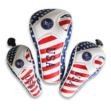 USA Flag Golf Wood Head Covers