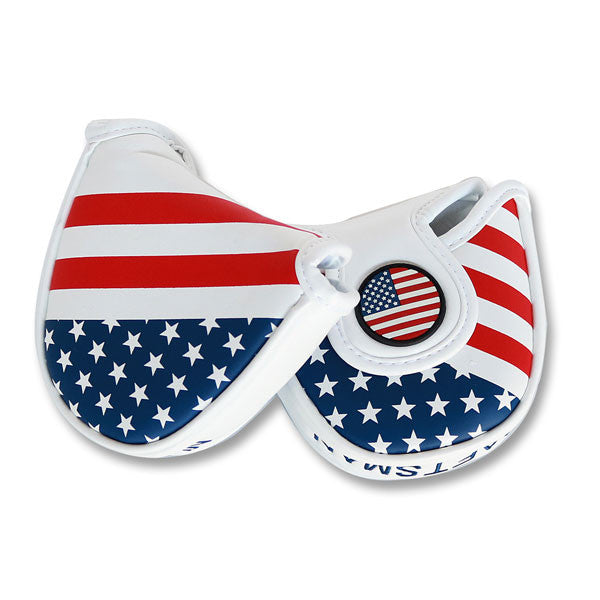 USA Flag Stars & Stripes Mallet Putter Head Cover - CraftsmanGolf