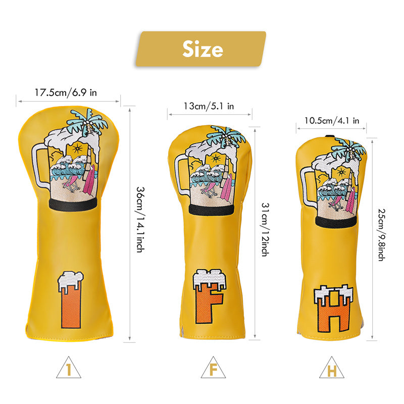 Beer Golf Club Headcovers Set Craftsman Golf