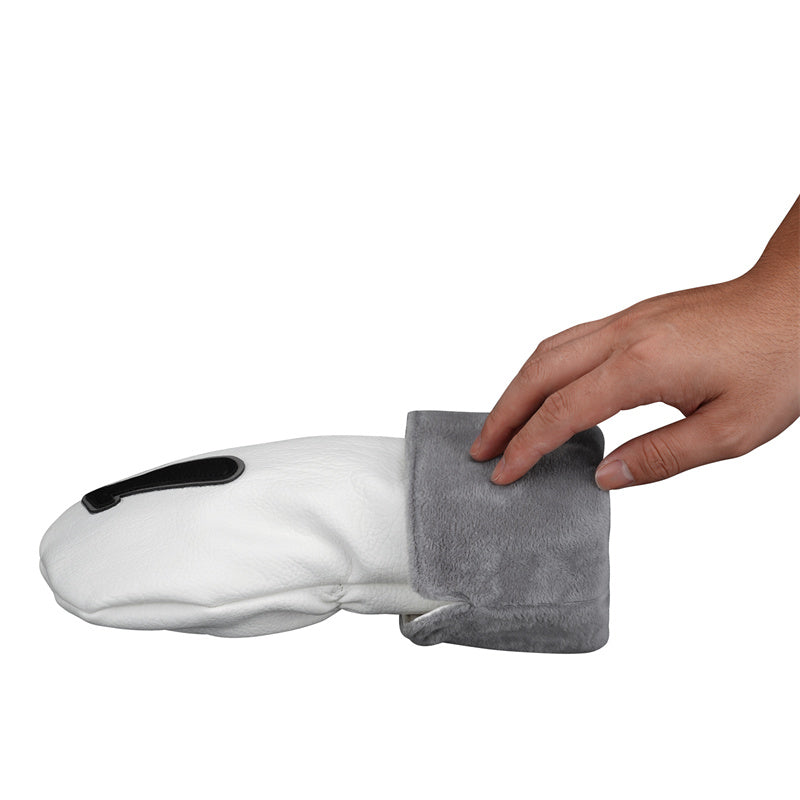 Funy Cool Black Cat Leather Golf Head Covers Golf Club Headcovers