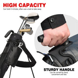Black Lightweight Golf Carry Bag With Stand-Craftsman Golf