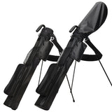 Black Lightweight Golf Carry Stand Bag,  Perfect for Driving Range, Par 3 Course
