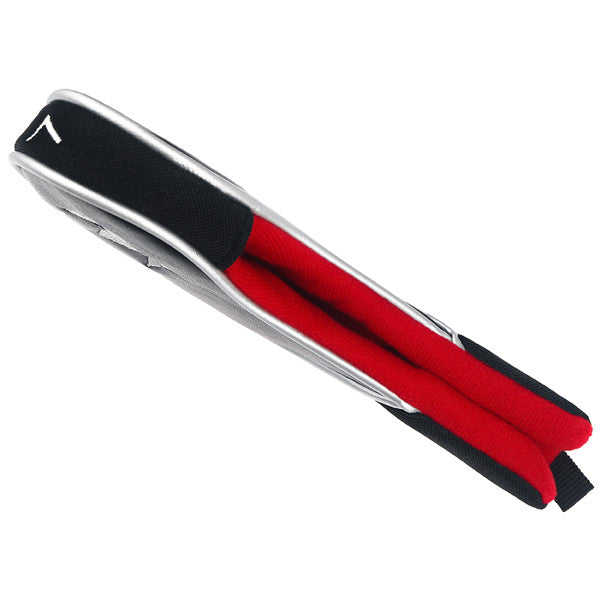 Black & Red Sleeve Clip Iron Head Cover Set 12pcs - Craftsman Golf