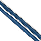 Blue & White Stripes Leather Alignment Stick Cover - Craftsman Golf