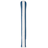 Blue & White Stripes Leather Alignment Stick Cover - Craftsman Golf