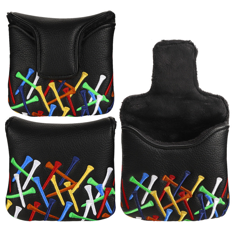 Colorful Golf Tees Golf Large Mallet Putter Head Cover- Craftsman Golf