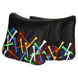 Colorful Golf Tees Golf Large Mallet Putter Head Cover