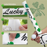Four-Leaf Clover Leather Alignment Stick Cover - Craftsman Golf