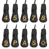 Gold Numbers Hybrid Iron Head Covers Set