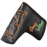 Good Vibes Golf Club Blade Putter Head Cover