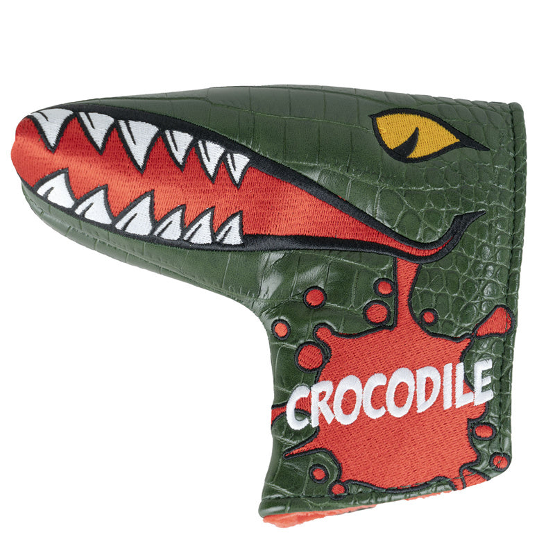 Green Crocodile Pattern Golf Blade Putter Head Cover - Craftsman Golf