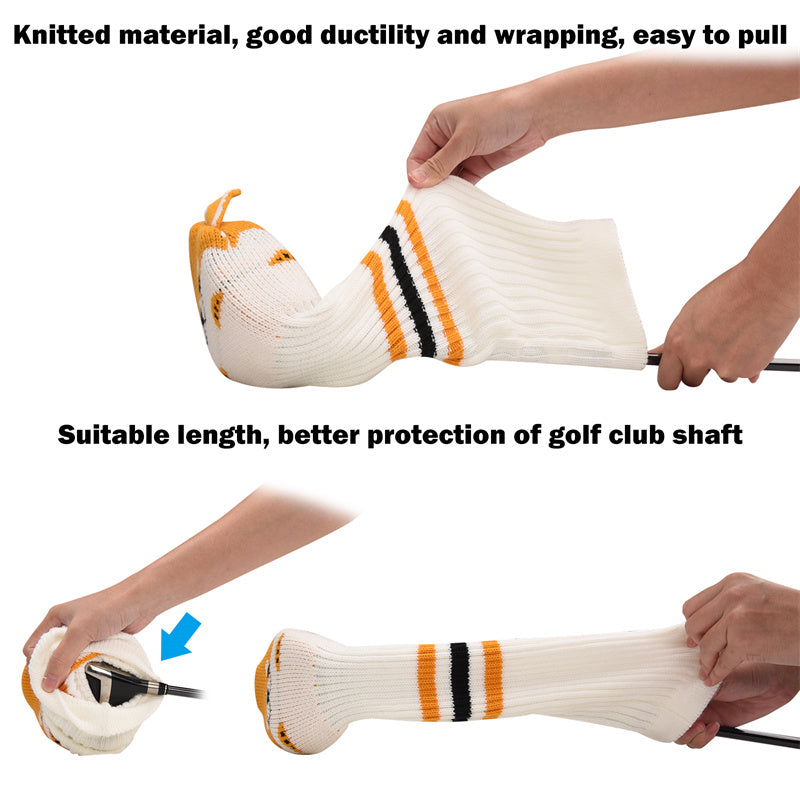 Shiba Inu Knitted Golf Head Covers Set - Craftsman Golf