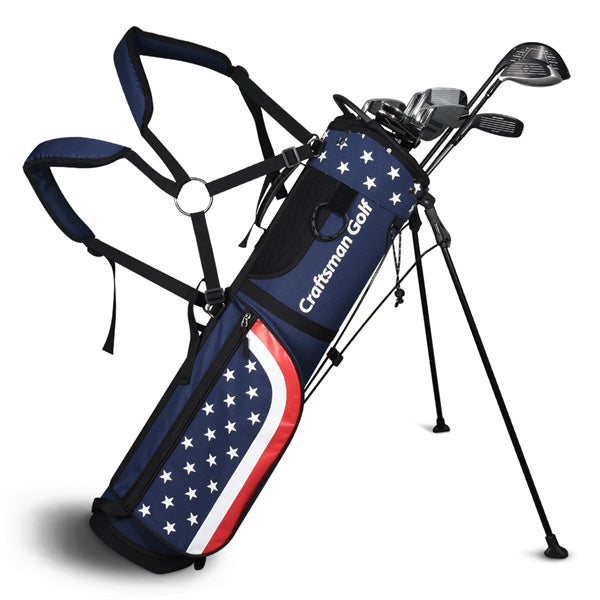 Stars & Stripes Lightweight Easy Carry Golf Stand Bag-craftsman golf