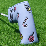 Sweet Candy Leather Golf Club Blade Putter Head Cover - Craftsman Golf