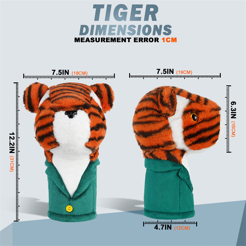 Tiger Golf Driver Head Cover - CraftsmanGolf