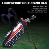 USA Stars Lightweight Golf Stand Bag With Rain Cover Strap - Craftsman Golf