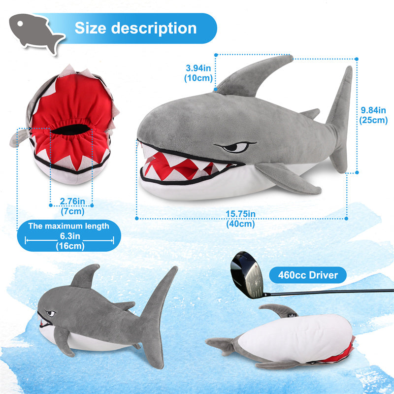 Grey Shark Golf Driver Head Cover Craftsman Golf