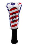 USA Flag Long Neck Sock Golf Head Cover-CraftsmanGolf