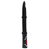 Black leather Skull Alignment Stick Covers with Snap Button - CraftsmanGolf
