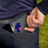 Custom Country Flag Clover Scorecard&Yardage Book Cover With Your Name - CraftsmanGolf