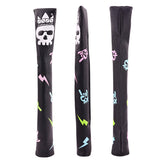 Hip-hop Skull Leather Alignment Stick Cover - CraftsmanGolf