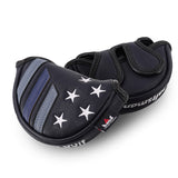 Stars&Stripes Mid-mallet Putter Headcover (Dual Magnetic straps)