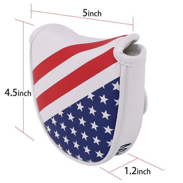 USA Flag Stars&Stripes Mallet Putter Cover (Dual Magnetic straps) - CraftsmanGolf